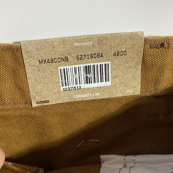 Carhartt Men’s Loose Original Fit Washed Duck Work Dungaree Carpenters Sz 34/32 - Picture 6 of 6